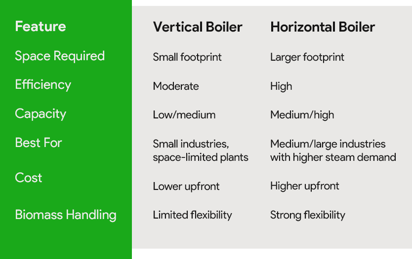 Vertical vs Horizontal Boiler